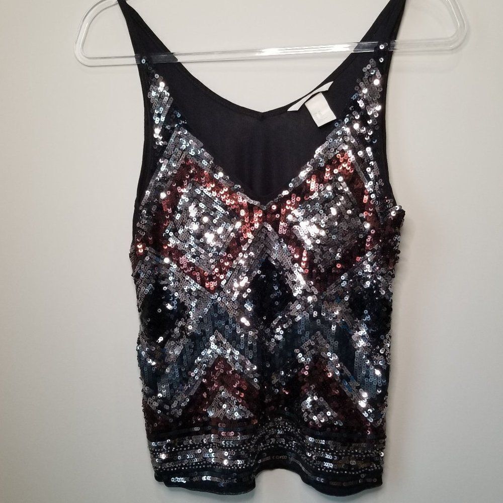 H&M sequin tank top size XS